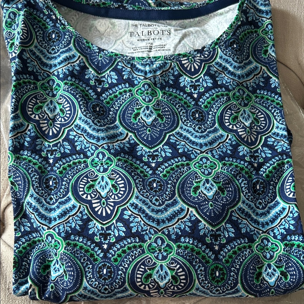 Talbots women’s light weight long sleeve plus size shirt